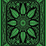 Lush Meadow Botanical Enchantment Flourish Plush Comfort (Black)