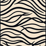 Abstract Ripple Featuring Wavy Stripes and Subtle Accents (Black) - ODIKA