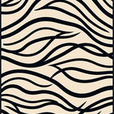 Abstract Ripple Featuring Wavy Stripes and Subtle Accents (Black) - ODIKA