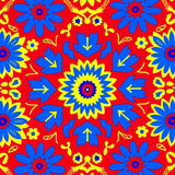 Starburst Mosaic with Whimsical Festive Details(Red)