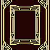 Art with Metallic Highlights and Angular Symmetry(Brown)