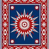 Yuletide Starburst Mosaic with Traditional Flourishes(Blue)