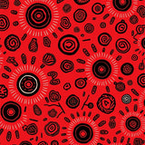 Comic Inspired Splash with Playful Scribble Details(Red)