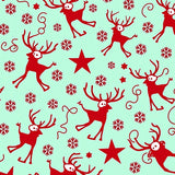 Whimsical Santa and Sleigh Scene with Snowfall Details(Red)