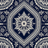 Enchanted Snowfall Decorative Winter Holiday Celebration(Navy)