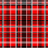Nordic Holiday Interlocking Plaid with Festive Pine Stripe Motifs(Red)