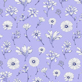Farmhouse Floral Revival Vintage Design(Purple)