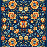 Ornate Floral Geometric(Blue)