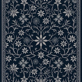 Sophisticated Interwoven Blossom Artistic Decorative Stylish(Black)