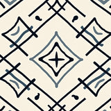 Hype Lattice Interlocking Lines Abstract(Black)