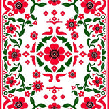 Suzani Embroidery Style with Bold Florals and Artisan Crafted Appeal(Red)