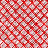 Classic Checkered Plaid with Crisp Contrast Lines and Bold Stripes(Red)