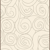 Interlocking Maze Motif with Subtle Contoured Accents (Ivory)