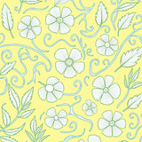 Enchanted Meadow Floral Abstract Luxurious Comfort (Yellow)