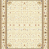 Geometric Spotted for Wooden Indoor Stairs Beige Brown(Beige)