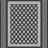 Boho Lattice with Distressed Filigree Details(Black)