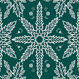 Elegant Snowflake Winter Wonderland Festive Decoration(Green)