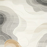 Elegant Abstract Area with Subtle Beige and Grey Hues(Beige)