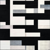 Farmhouse Chic Monochrome Striped with Classic Linear(Gray)