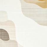 Cream Abstract Area Design(Beige)