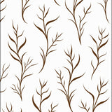 Modern Botanical Interlocking Vinework(Brown)