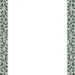 Botanical Leaf Maze Decorative Abstract Lattice Framework (Green) - ODIKA