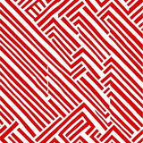 Nordic Yuletide Interlocking Chevron Stripe(Red)