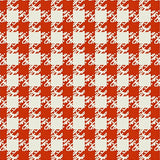 Crosshatch Plaid Surface Covering with Vintage Farmstead Style(Red)