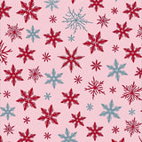 Snowflake Crystalline Winter Holiday Festive Area(Pink)