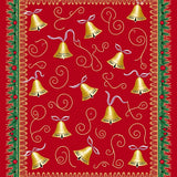 Yuletide Melody Entryway Greeting Semicircular Decoration(Red)