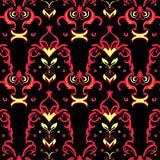 Holiday Chime Motif Half Moon Featuring Delicate Ribbon Flourishes(Black)