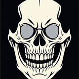 Frightful Jawbone Horror Paranormal Grim Reaper Aesthetic(Black)