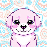 Pet Portrait Decorative Flooring Memento(Pink)