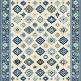 Geometric Southwestern Area with Elegant Vintage Style Motifs(Beige)
