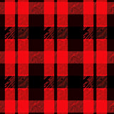 Yuletide Plaid Entrance Merry Striped Accent(Red)
