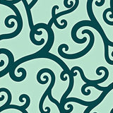 Abstract Verdant Swirl Design Tufted(Green)