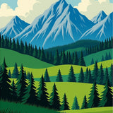 Mountain Horizon Artisan Collection(Blue)