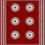 Festive Snowflake Winter Holiday Accent(Red)