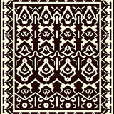 Lattice with Bold Zigzag Borders (Brown)