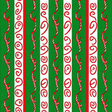 Cane Stripe with Peppermint Swirl Holiday Design(Green)