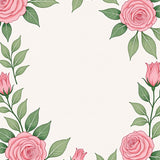 Floral Botanical Elegant Retro Chic (Pink)