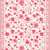 Vibrant Retro Blossom Design(White)