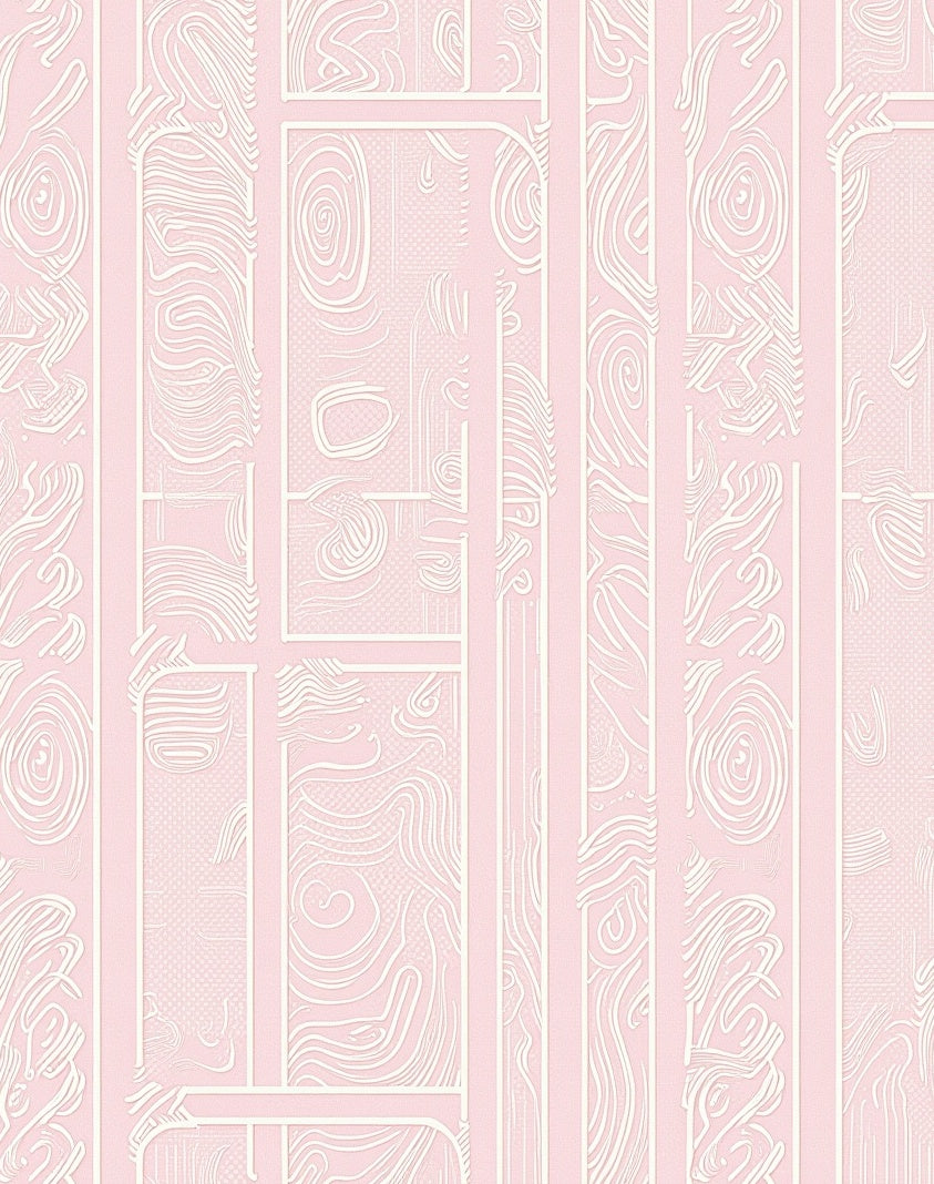 Subtle Abstract Mesh with Delicate Interwoven Lines (Pink) - ODIKA