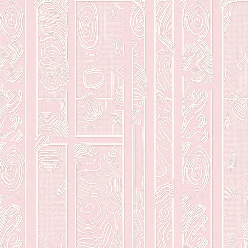 Subtle Abstract Mesh with Delicate Interwoven Lines (Pink) - ODIKA