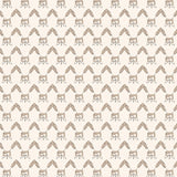 Interlocking Hexagon Honeycomb Cell Contemporary Design (Beige)