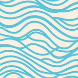 Gentle Waves Minimalist Contemporary Floor Covering(Blue)