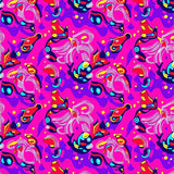 Whimsical Feline Motif with Colorful Pulsing Light Embellishments(Pink)