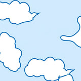 Minimalist Cloud Formation Entry Machine (Blue)
