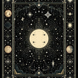 Whimsical Gothic Lace Inspired Texture(Black)