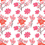 Boho Wildflower Meadow With Scattered Petal Motifs (Pink) - ODIKA
